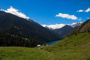 Kolsay lake in Tien-Shan mountains, Kazakhstan