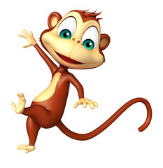 funny  Monkey cartoon character