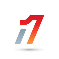 Simple Number One Logo