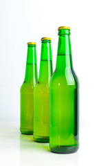 Row of beer bottles