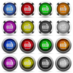 CSV file format button set