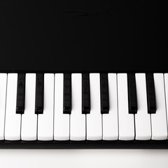 Close-up of Piano Keyboard