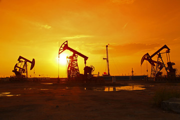 Fototapeta na wymiar Oil pump, oil industry equipment