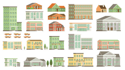 Flat vector buildings.