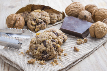 Homemade Chocolate Chip Cookies with Walnuts