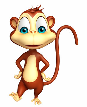 funny  Monkey cartoon character