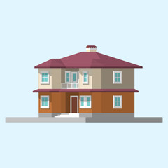 isometric image of a private house