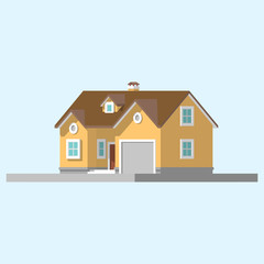isometric image of a private house