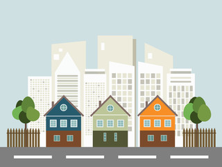 Modern City, Real Estate Concept