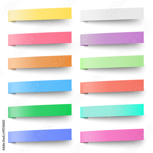 Set Of Pastel Color Sticky Notes Stickers Isolated On White Stock Set Of Pastel Color Sticky Notes Stickers Isolated On White