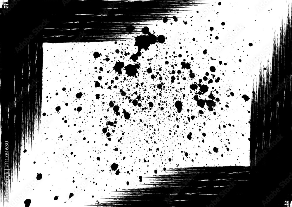 Poster vector splattered background element with a space for your text