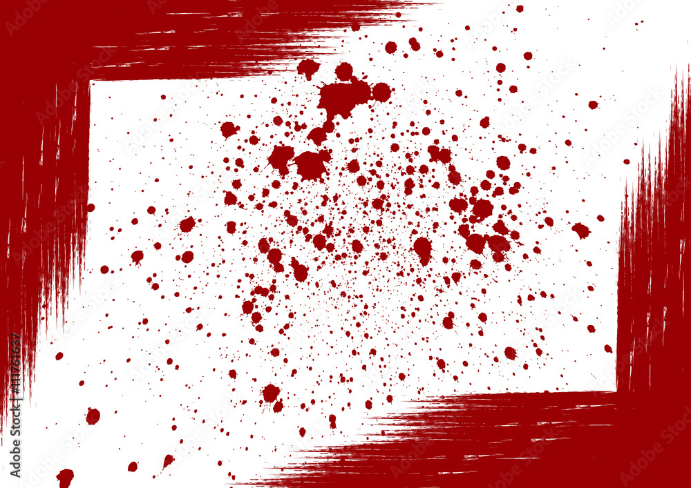 Poster vector splattered background element with a space for your text