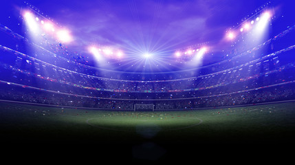 Obraz premium stadium light at night