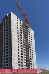 New construction building tenement apartment house
