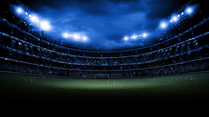 Naklejka premium stadium light at night