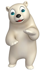 funny Polar bear cartoon character