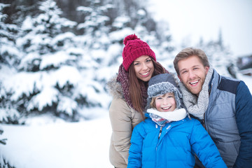 Smiling family
