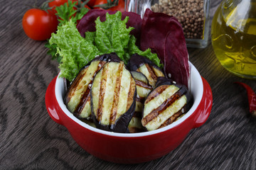 Grilled eggplant