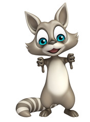 thumbs down Raccoon cartoon character