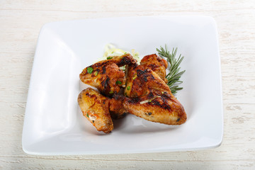 Grilled chicken wings
