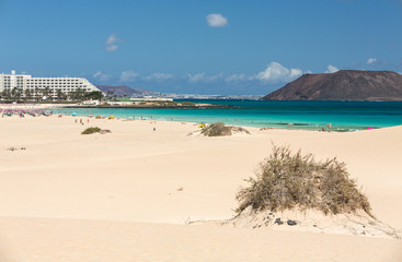 Corralejo Beach on Fuerteventura, Canary Islands. Spain