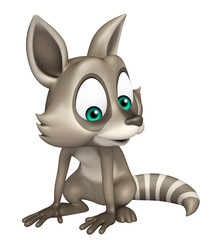 funny Raccoon cartoon character