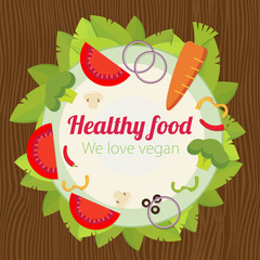 healthy food vector illustration