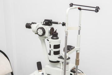 refractometer in the office of an ophthalmologist