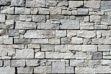 Grey pattern of decorative brown grey slate stone wall