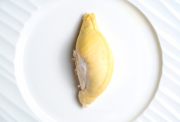 Durian , King of Fruits isolated on white background.
