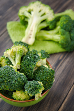 Fresh organic broccoli