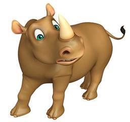 Obraz premium zabawna postać z kreskówki Rhino