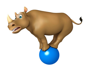 fun Rhino cartoon character
