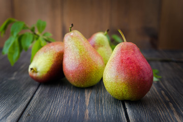 fresh ripe organic pears