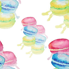 multicolored macaroons pattern