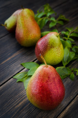 fresh ripe organic pears