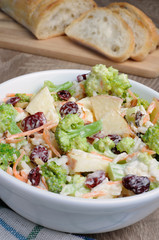 Broccoli salad with chicken
