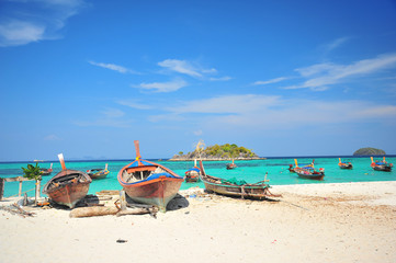 Beach on Tropical Islands at Summer Season
