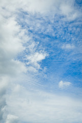 White blue clouds of the sky, beautiful background