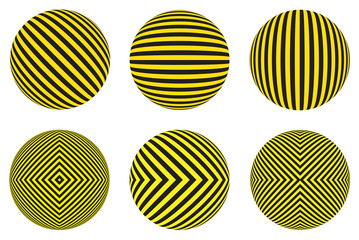 yellow and black extra point, ball. stop. repair, Industrial striped road warning yellow-black pattern vector