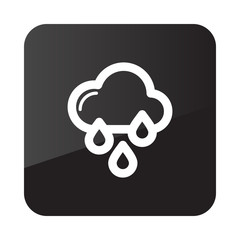 Rain Cloud Rainfall icon. Meteorology. Weather