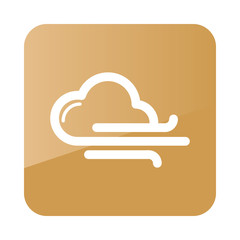 Cloud blows Wind icon. Meteorology. Weather