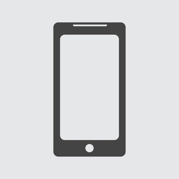 Flat smartphone icon