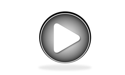 Button with icon isolated play