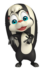 funny  Skunk cartoon character
