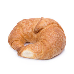 fresh bread isolated on white background