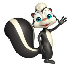 funny  Skunk cartoon character