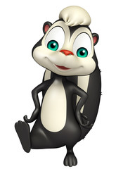 funny  Skunk cartoon character
