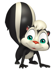 funny  Skunk cartoon character