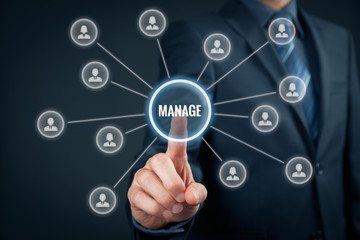 Obraz premium Manage management